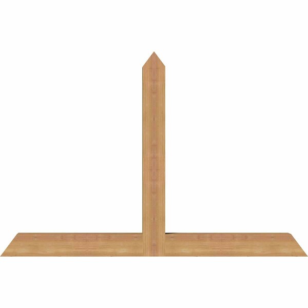 Ekena Millwork Portland Timber Gable Bracket, Western Red Cedar, 48"W x 32"H x 3 1/2"D x 3 1/2"F, 16/12 Pitch GBW048X32X0404POR00SWR - main